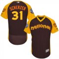 Wholesale Cheap Nationals #31 Max Scherzer Brown Flexbase Authentic Collection 2016 All-Star National League Stitched MLB Jersey