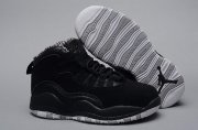 Wholesale Cheap Air Jordan 10 Retro Kids Shoes Black/gray