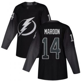 Cheap Adidas Lightning #14 Pat Maroon Black Alternate Authentic Stitched NHL Jersey