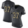 Wholesale Cheap Nike Falcons #37 Ricardo Allen Black Women's Stitched NFL Limited 2016 Salute to Service Jersey
