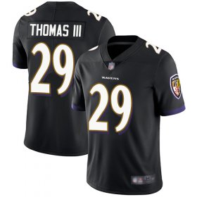Wholesale Cheap Nike Ravens #29 Earl Thomas III Black Alternate Men\'s Stitched NFL Vapor Untouchable Limited Jersey