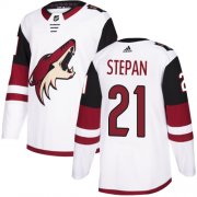 Wholesale Cheap Adidas Coyotes #21 Derek Stepan White Road Authentic Stitched Youth NHL Jersey