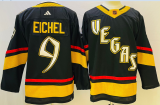 Cheap Men's Vegas Golden Knights #9 Jack Eichel Black 2022 Reverse Retro Authentic Jersey