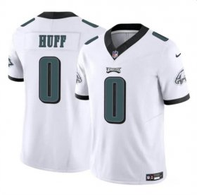 Cheap Men\'s Philadelphia Eagles #0 Bryce Huff White 2024 F.U.S.E. Vapor Untouchable Limited Football Stitched Jersey