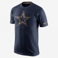 Wholesale Cheap Men's Dallas Cowboys Nike Navy Championship Drive Gold Collection Performance T-Shirt