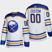 Wholesale Cheap Buffalo Sabres Custom Men's Adidas 2020-21 Away Authentic Player Stitched NHL Jersey White