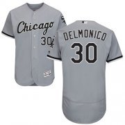 Wholesale Cheap White Sox #30 Nicky Delmonico Grey Flexbase Authentic Collection Stitched MLB Jersey