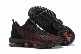 Wholesale Cheap Nike Lebron James 16 Air Cushion Low Shoes Black Red