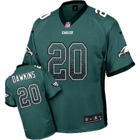 Wholesale Cheap Nike Eagles #20 Brian Dawkins Midnight Green Team Color Men\'s Stitched NFL Elite Drift Fashion Jersey