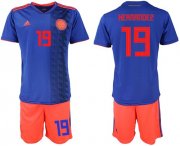 Wholesale Cheap Colombia #19 Hernandez Away Soccer Country Jersey