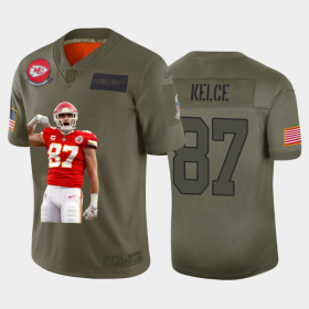 Cheap Kansas City Chiefs #87 Travis Kelce Nike Team Hero 3 Vapor Limited NFL Jersey Camo