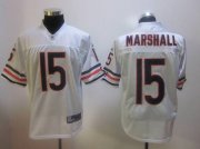 Wholesale Cheap Bears #15 Brandon Marshall White Stitched NFL Jersey