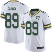 Wholesale Cheap Nike Packers #89 Marcedes Lewis White Men's 100th Season Stitched NFL Vapor Untouchable Limited Jersey