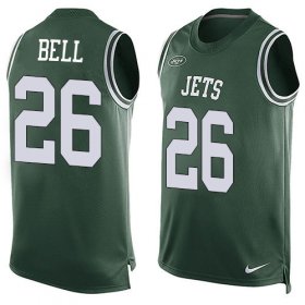 Wholesale Cheap Nike Jets #26 Le\'Veon Bell Green Team Color Men\'s Stitched NFL Limited Tank Top Jersey