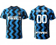 Wholesale Cheap Men 2020-2021 club Inter Milan home aaa versio customized blue Soccer Jerseys