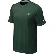 Wholesale Cheap Nike New York Jets Chest Embroidered Logo T-Shirt Green