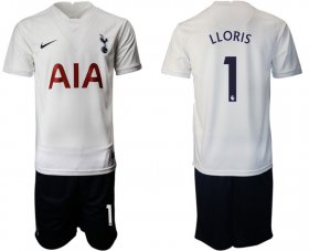 Wholesale Cheap Men 2021-2022 Club Tottenham Hotspur home white 1 Nike Soccer Jersey