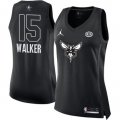 Wholesale Cheap Nike Charlotte Hornets #15 Kemba Walker Black Women's NBA Jordan Swingman 2018 All-Star Game Jersey