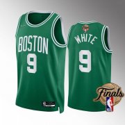 Wholesale Cheap Men's Boston Celtics #9 Derrick White Green 2022 Finals Stitched Jersey
