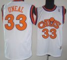 Wholesale Cheap Cleveland Cavaliers #33 Shaquille O'neal CavFanatic White Swingman Throwback Jersey