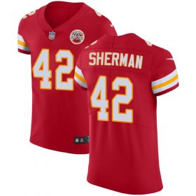 Wholesale Cheap Nike Chiefs #42 Anthony Sherman Red Team Color Men\'s Stitched NFL Vapor Untouchable Elite Jersey