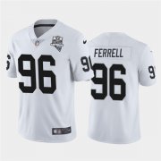 Wholesale Cheap Nike Las Vegas Raiders 96 Clelin Ferrell White 2020 Inaugural Season Vapor Untouchable Limited Jersey