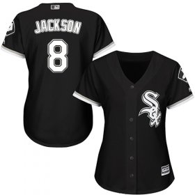 Wholesale Cheap White Sox #8 Bo Jackson Black Alternate Women\'s Stitched MLB Jersey