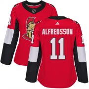Wholesale Cheap Adidas Senators #11 Daniel Alfredsson Red Home Authentic Women's Stitched NHL Jersey
