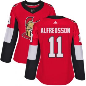 Wholesale Cheap Adidas Senators #11 Daniel Alfredsson Red Home Authentic Women\'s Stitched NHL Jersey