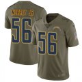 Wholesale Cheap Nike Chargers #56 Kenneth Murray Jr Olive Men's Stitched NFL Limited 2017 Salute To Service Jersey