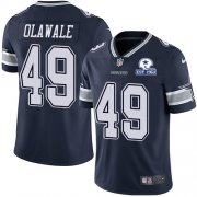 Wholesale Cheap Nike Cowboys #49 Jamize Olawale Navy Blue Team Color Men's Stitched With Established In 1960 Patch NFL Vapor Untouchable Limited Jersey