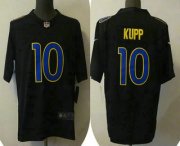 Wholesale Cheap Men's Los Angeles Rams #10 Cooper Kupp Black 2021 Vapor Untouchable Limited Stitched Jersey