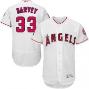 Wholesale Cheap Angels of Anaheim #33 Matt Harvey White Flexbase Authentic Collection Stitched MLB Jersey