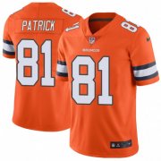 Wholesale Cheap Nike Broncos #81 Tim Patrick Orange Men's Stitched NFL Limited Rush Jersey