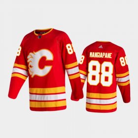 Wholesale Cheap Men\'s Calgary Flames #88 Andrew Mangiapane Home Red 2020-21 Authentic Jersey