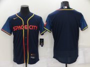 Wholesale Cheap Men's Houston Astros Blank 2022 Navy City Connect Flex Base Stitched Baseball Jersey