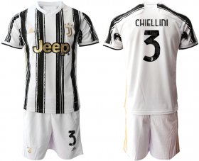 Wholesale Cheap Men 2020-2021 club Juventus home 3 white black Soccer Jerseys