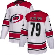 Wholesale Cheap Adidas Hurricanes #79 Michael Ferland White Road Authentic Stitched NHL Jersey