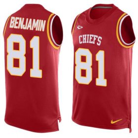 Wholesale Cheap Nike Chiefs #81 Kelvin Benjamin Red Team Color Men\'s Stitched NFL Limited Tank Top Jersey