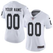 Wholesale Cheap Women's Las Vegas Raiders Customized White Stitched Vapor Untouchable Limited Football Jersey
