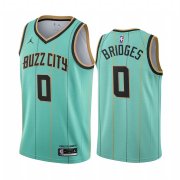 Wholesale Cheap Nike Hornets #0 Miles Bridges Mint Green NBA Swingman 2020-21 City Edition Jersey