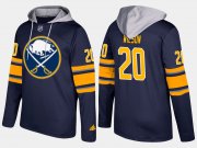 Wholesale Cheap Sabres #20 Scott Wilson Blue Name And Number Hoodie