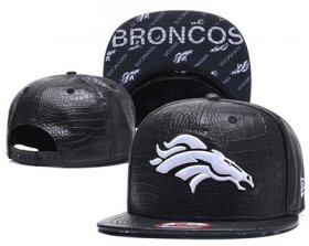 Wholesale Cheap NFL Denver Broncos Team Logo Black Snapback Adjustable Hat G65