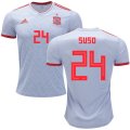 Wholesale Cheap Spain #24 Suso Away Soccer Country Jersey