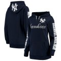 Wholesale Cheap New York Yankees G-III 4Her by Carl Banks Women's Extra Innings Pullover Hoodie Navy