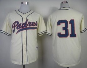 Wholesale Cheap Padres #31 Dave Winfield Cream 1948 Turn Back The Clock Stitched MLB Jersey
