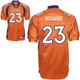 Wholesale Cheap Broncos #23 Willis McGahee Orange Stitched NFL Jersey