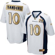 Wholesale Cheap Nike Broncos #10 Emmanuel Sanders White Men's Stitched NFL Game Super Bowl 50 Collection Jersey
