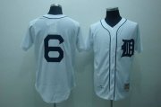 Wholesale Cheap Mitchell and Ness Tigers #6 Al Kaline Stitched White Throwback MLB Jersey