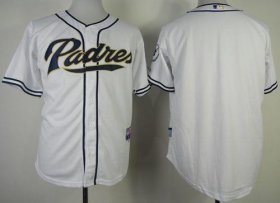 Wholesale Cheap Padres Blank White Cool Base Stitched MLB Jersey